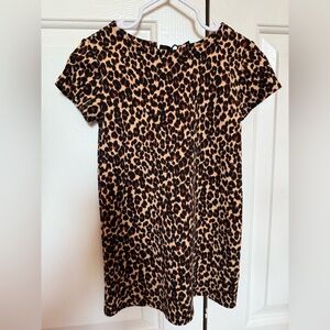 Old Navy Kids Leopard Print Dress - Black and Tan 3T